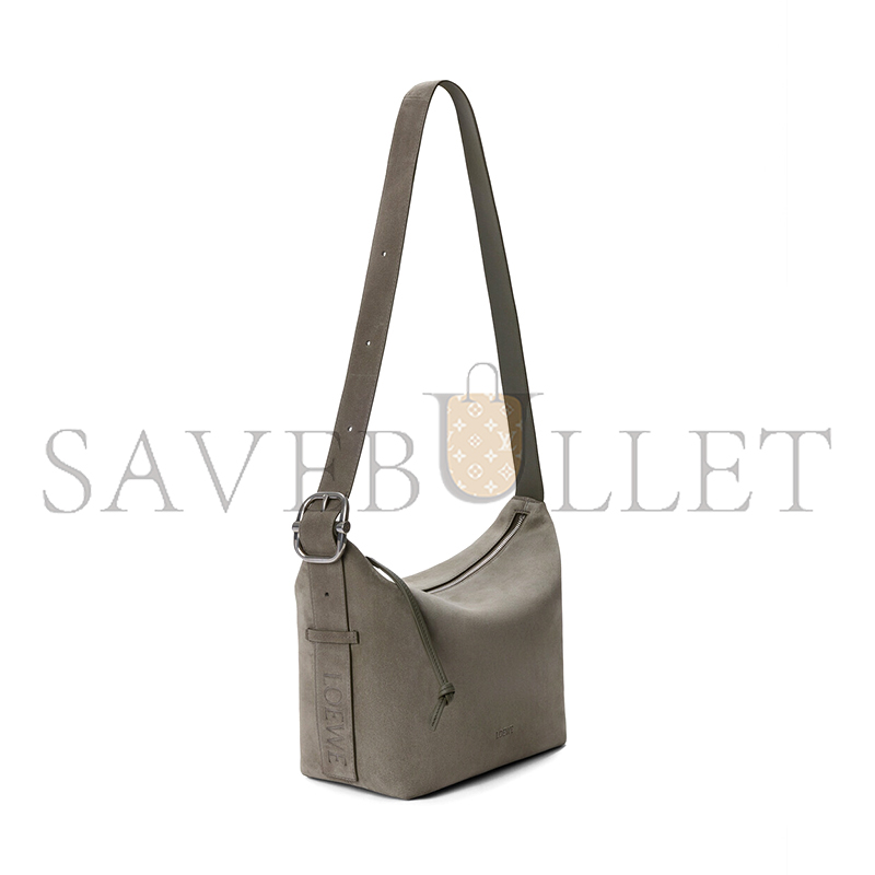 L0ew* MEDIUM LOOP HOBO IN SUEDE CALFSKIN BB22CMDX05 (26*24.5*13cm)